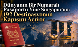 Dünyanın Bir Numaralı Pasaportu Yine Singapur’un: 192 Destinasyonun Kapısını Açıyor