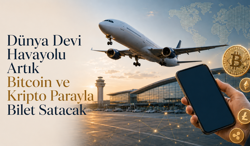 Dünya Devi Havayolu Artık Bitcoin ve Kriptoyla Bilet Satacak