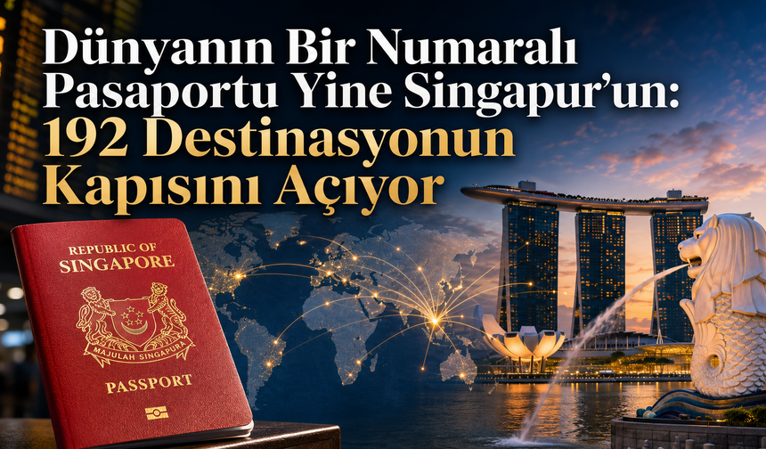 Dünyanın Bir Numaralı Pasaportu Yine Singapur’un: 192 Destinasyonun Kapısını Açıyor